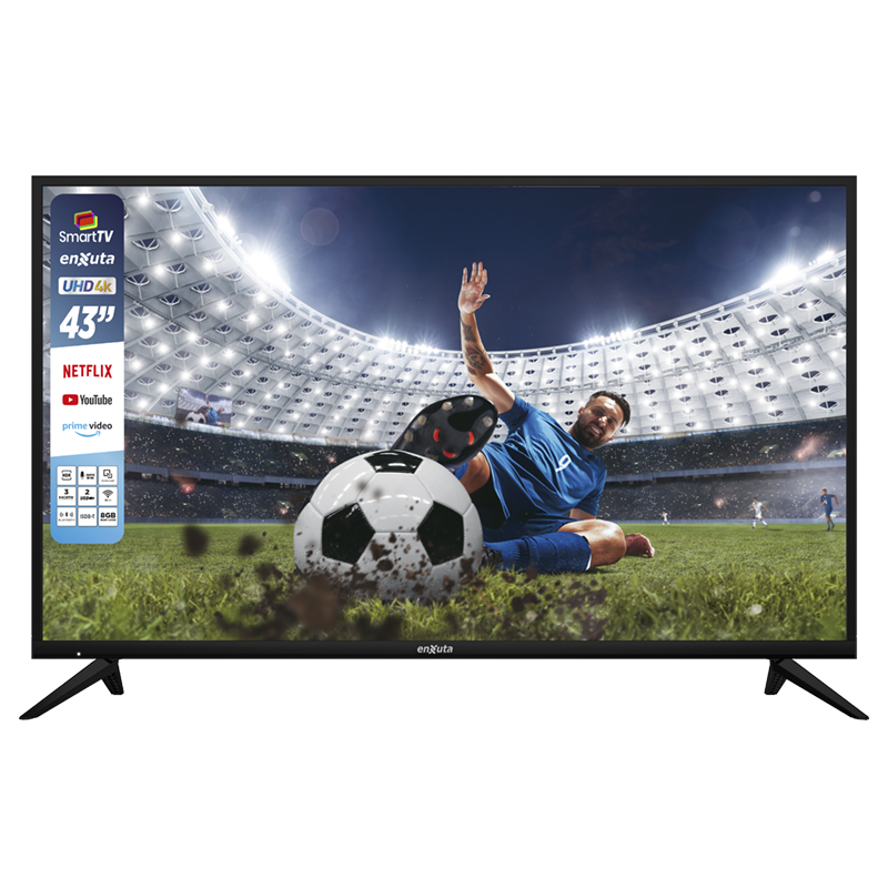 Smart Tv 43” Ultra HD 4K – LEDENX1243SDF4KW – Enxuta – WebOs Hub